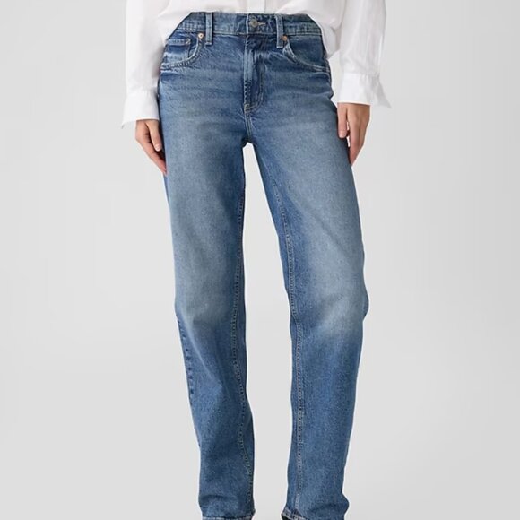 EUC Gap Loose Mid-Rise Jeans in Medium Wash - Picture 1 of 9